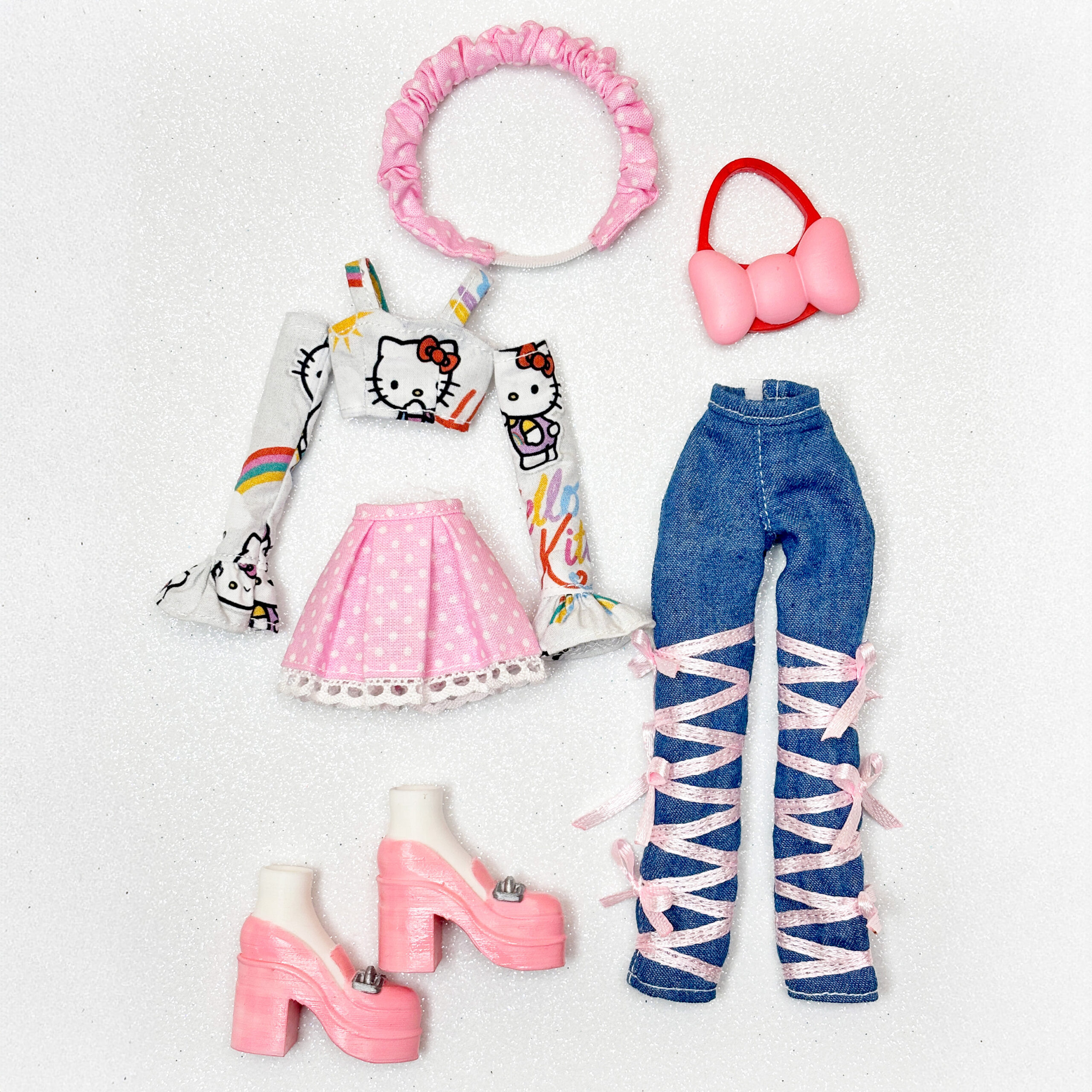 🎀 Pink Ribbon Lover – Mini Fashion Pack