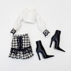 Mini Fashion Pack – Monochrome Houndstooth Elegance